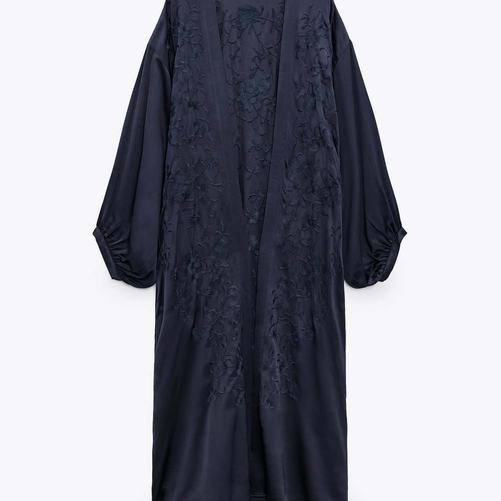 Zara EMBROIDERED KIMONO - Picture 3 of 4